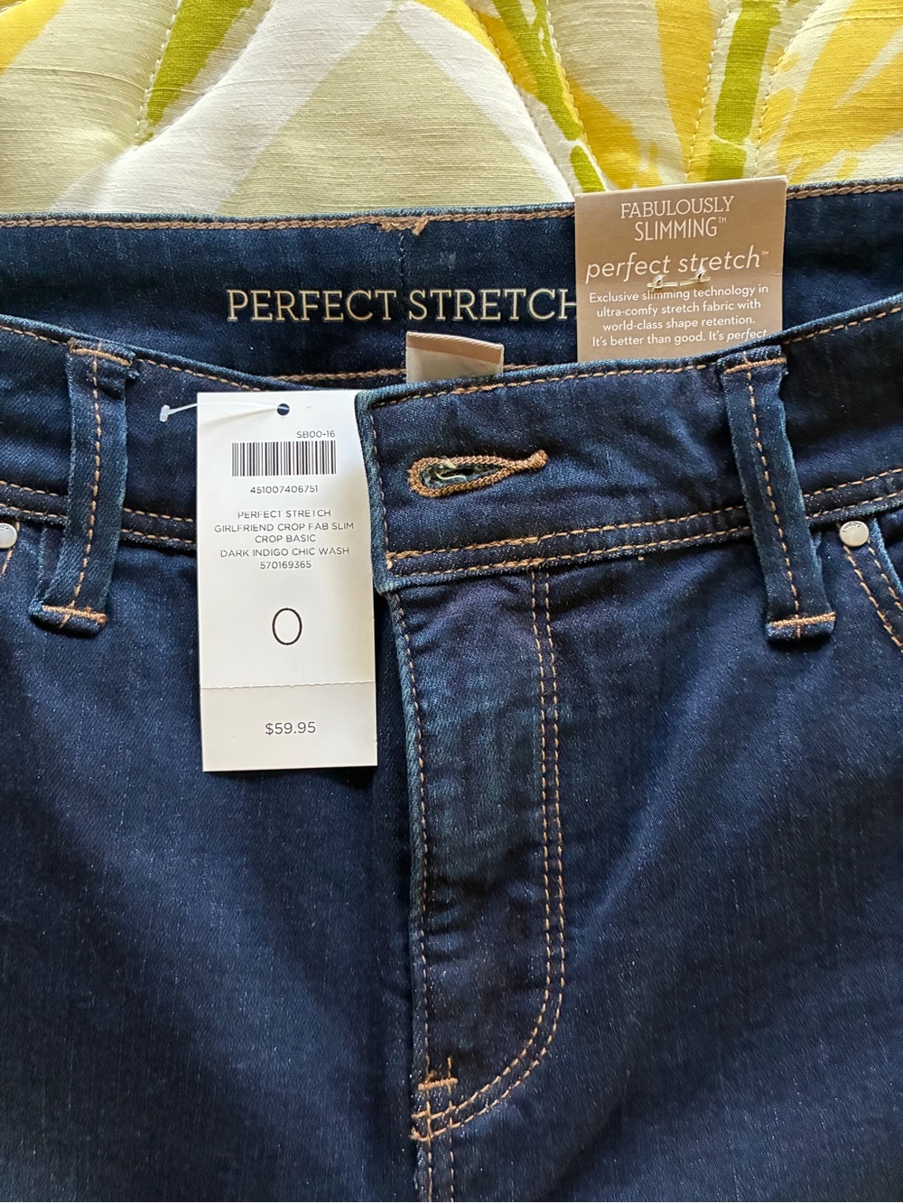 Chico’s Perfect Stretch Dark Indigo Jeans - Fabulously Slimming Size 0